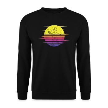 Badminton Idée cadeau Sport Design - Sweat-shirt Unisexe - noir - Devant - Alina (178cm) & Michal (187cm)