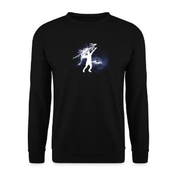 Badminton Idée cadeau Sport Design - Sweat-shirt Unisexe - noir - Devant - Alina (178cm) & Michal (187cm)