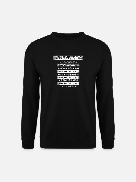 Badminton Geschenkidee Sport Design - Unisex Pullover - Schwarz