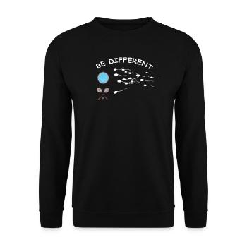 Badminton Geschenkidee Sport Design - Unisex Pullover - Schwarz - Vorne - Alina (178cm) & Michal (187cm)