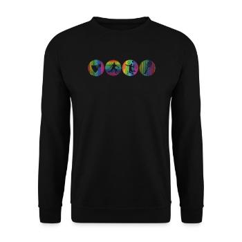 Badminton Idée cadeau Sport Design - Sweat-shirt Unisexe - noir - Devant - Alina (178cm) & Michal (187cm)