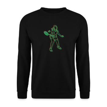 Badminton Idée cadeau Sport Design - Sweat-shirt Unisexe - noir - Devant - Alina (178cm) & Michal (187cm)