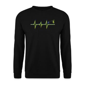 Badminton Idée cadeau Sport Design - Sweat-shirt Unisexe - noir - Devant - Alina (178cm) & Michal (187cm)
