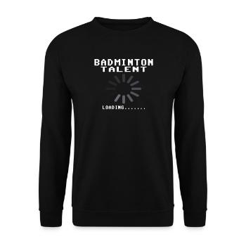 Badminton Idée cadeau Sport Design - Sweat-shirt Unisexe - noir - Devant - Alina (178cm) & Michal (187cm)