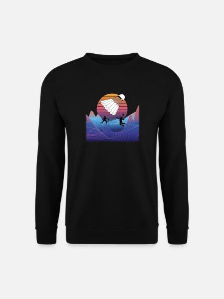 Badminton Geschenkidee Sport Design - Unisex Pullover - Schwarz