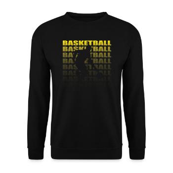 Basketball Idée cadeau Sport Design - Sweat-shirt Unisexe - noir - Devant - Alina (178cm) & Michal (187cm)