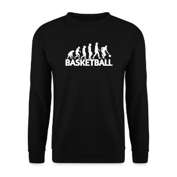 Basketball Idée cadeau Sport Design - Sweat-shirt Unisexe - noir - Devant - Alina (178cm) & Michal (187cm)