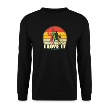 Basketball Idée cadeau Sport Design - Sweat-shirt Unisexe - noir - Devant - Alina (178cm) & Michal (187cm)