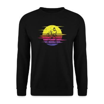 Basketball Idée cadeau Sport Design - Sweat-shirt Unisexe - noir - Devant - Alina (178cm) & Michal (187cm)
