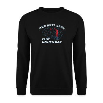 Basketball Geschenkidee Sport Design - Unisex Pullover - Schwarz - Vorne - Alina (178cm) & Michal (187cm)