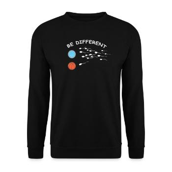 Basketball Idée cadeau Sport Design - Sweat-shirt Unisexe - noir - Devant - Alina (178cm) & Michal (187cm)