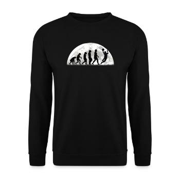 Idée cadeau basket-ball Sports Design - Sweat-shirt Unisexe - noir - Devant - Alina (178cm) & Michal (187cm)