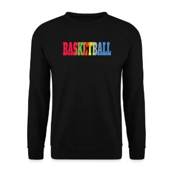 Basketball Idée cadeau Sport Design - Sweat-shirt Unisexe - noir - Devant - Alina (178cm) & Michal (187cm)