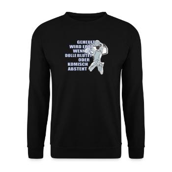 Basketball Geschenkidee Sport Design - Unisex Pullover - Schwarz - Vorne - Alina (178cm) & Michal (187cm)