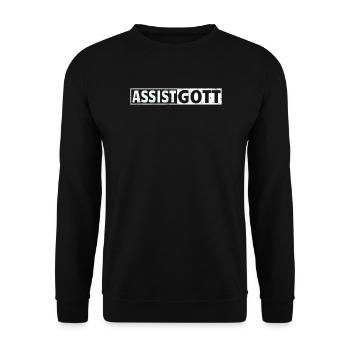 Basketball Geschenkidee Sport Design - Unisex Pullover - Schwarz - Vorne - Alina (178cm) & Michal (187cm)