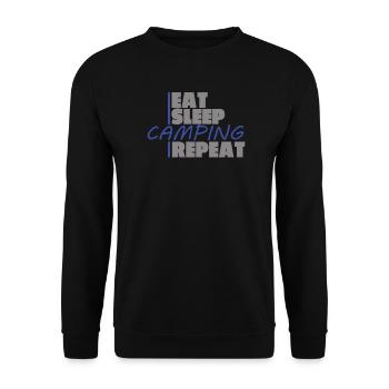 Camper Gift Idea Camping - Sweat-shirt Unisexe - noir - Devant - Alina (178cm) & Michal (187cm)