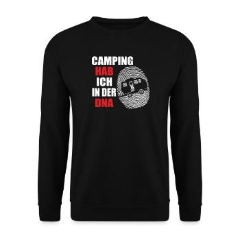 Camper Gift Idea Camping - Unisex Sweatshirt - black - Front - Alina (178cm) & Michal (187cm)