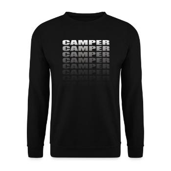 Camper Gift Idea Camping - Unisex Sweatshirt - black - Front - Alina (178cm) & Michal (187cm)