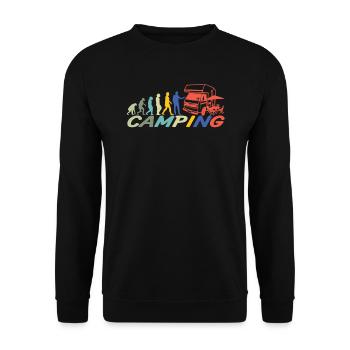 Camper Gift Idea Camping - Sweat-shirt Unisexe - noir - Devant - Alina (178cm) & Michal (187cm)