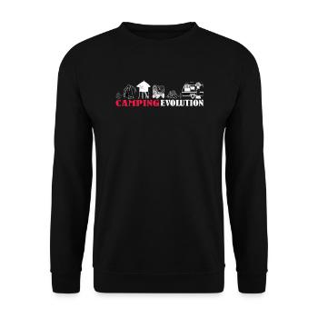Camper Gift Idea Camping - Unisex Sweatshirt - black - Front - Alina (178cm) & Michal (187cm)