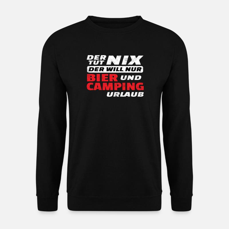 Camper Geschenkidee Camping - Unisex Pullover - Schwarz
