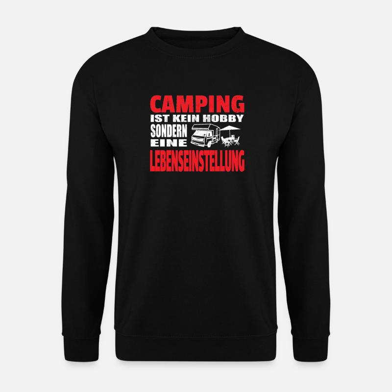 Camper Geschenkidee Camping - Unisex Pullover - Schwarz