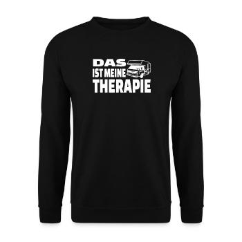 Camper Geschenkidee Camping - Unisex Pullover - Schwarz - Vorne - Alina (178cm) & Michal (187cm)