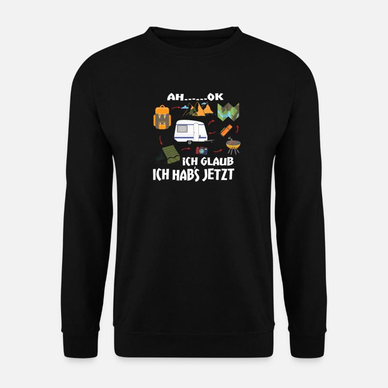 Camper Geschenkidee Camping - Unisex Pullover - Schwarz