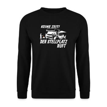 Camper Gift Idea Camping - Unisex Sweatshirt - black - Front - Alina (178cm) & Michal (187cm)
