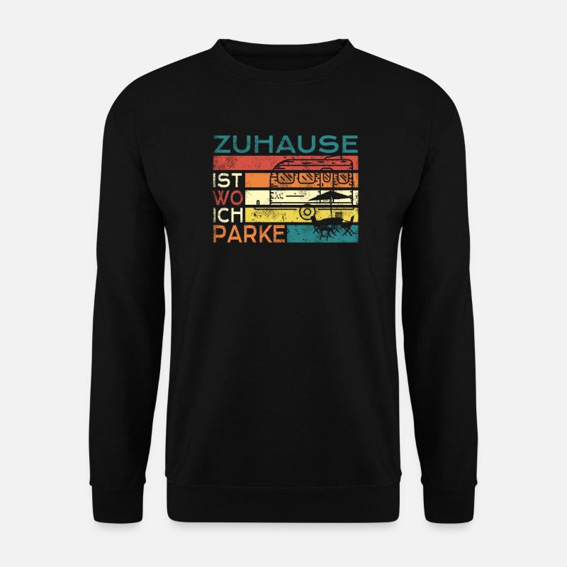 Camper Geschenkidee Camping - Unisex Pullover - Schwarz