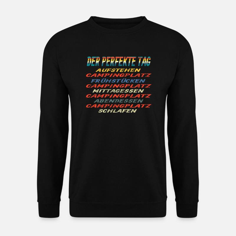 Camper Geschenkidee Camping - Unisex Pullover - Schwarz