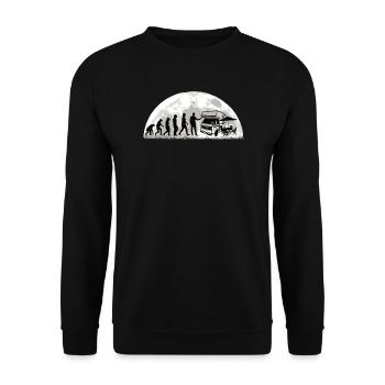 Camper Gift Idea Camping - Unisex Sweatshirt - black - Front - Alina (178cm) & Michal (187cm)