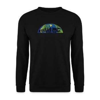 Camper Gift Idea Camping - Unisex Sweatshirt - black - Front - Alina (178cm) & Michal (187cm)