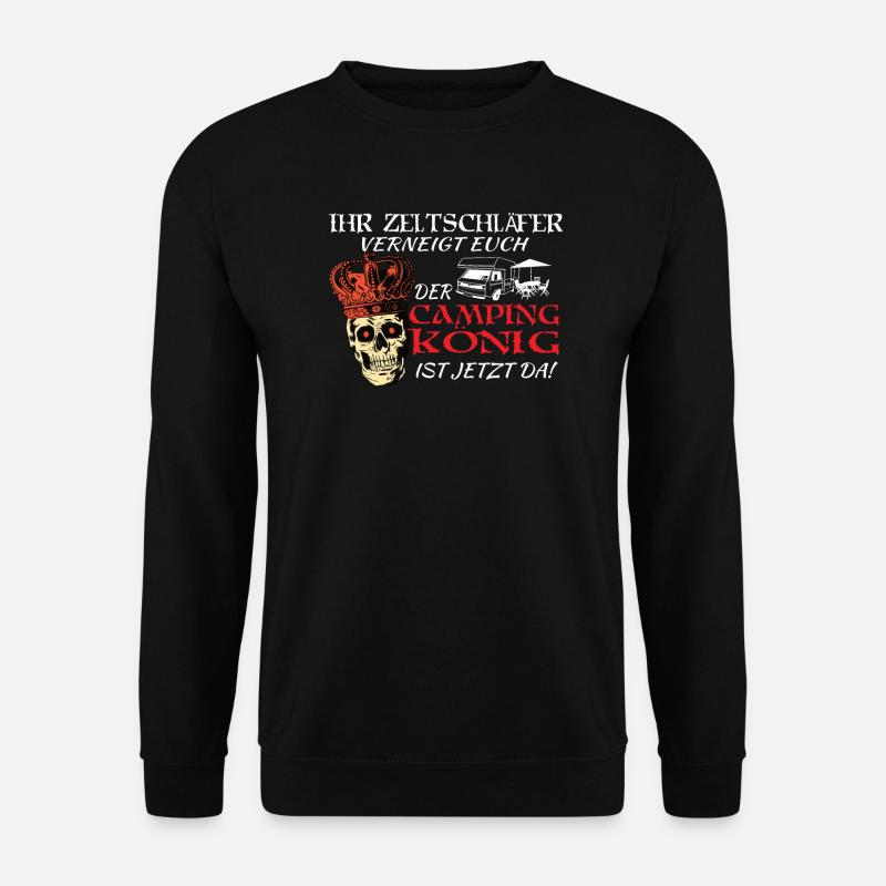 Camper Geschenkidee Camping - Unisex Pullover - Schwarz