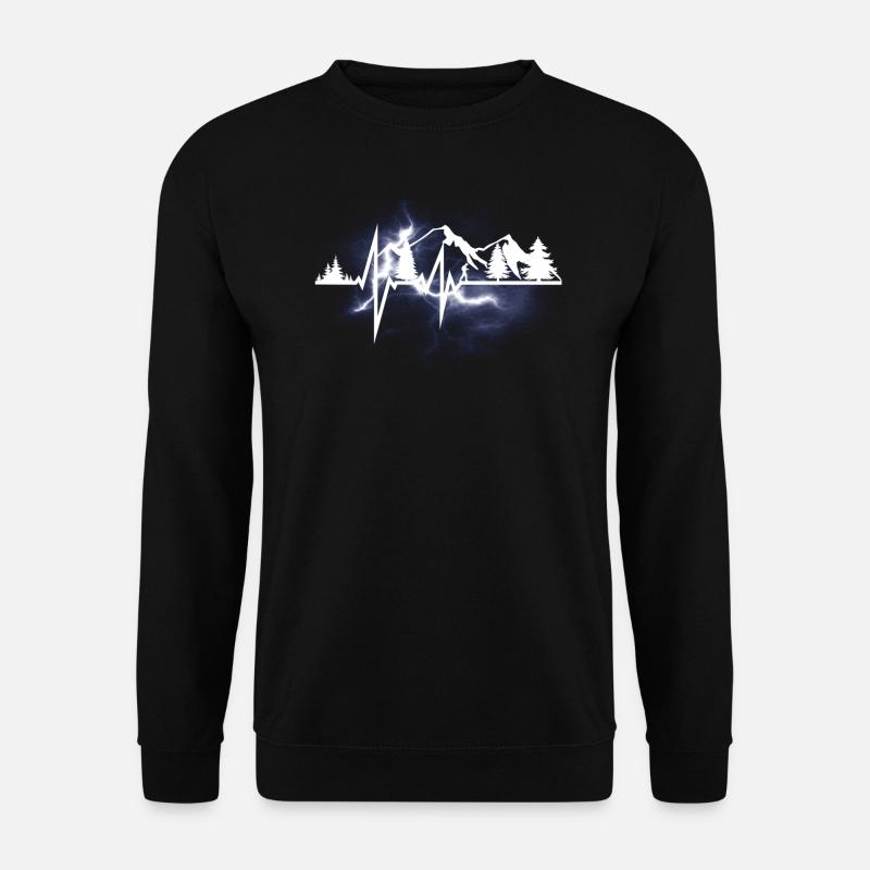 Hiking Accessories Wanderer Motif - Unisex Sweatshirt - black