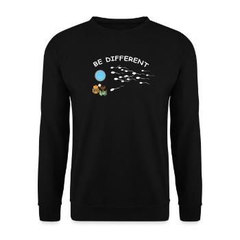 Hiking Accessories Wanderer Motif - Unisex Sweatshirt - black - Front - Alina (178cm) & Michal (187cm)