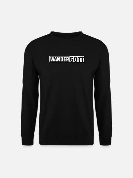 Wandern Zubehör Wanderer Motiv - Unisex Pullover - Schwarz