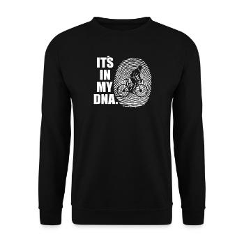 Bicycle Accessories Cyclist Motif - Unisex Sweatshirt - black - Front - Alina (178cm) & Michal (187cm)