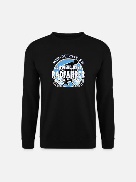 Fahrrad Zubehör Radfahrer Motiv - Unisex Pullover - Schwarz