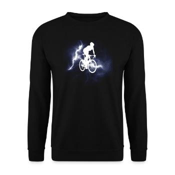 Accessoires de vélo Motif cycliste - Sweat-shirt Unisexe - noir - Devant - Alina (178cm) & Michal (187cm)