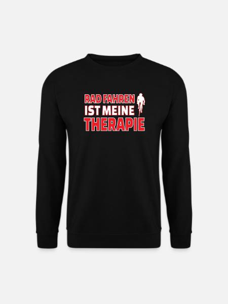 Fahrrad Zubehör Radfahrer Motiv - Unisex Pullover - Schwarz