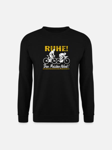 Fahrrad Zubehör Radfahrer Motiv - Unisex Pullover - Schwarz