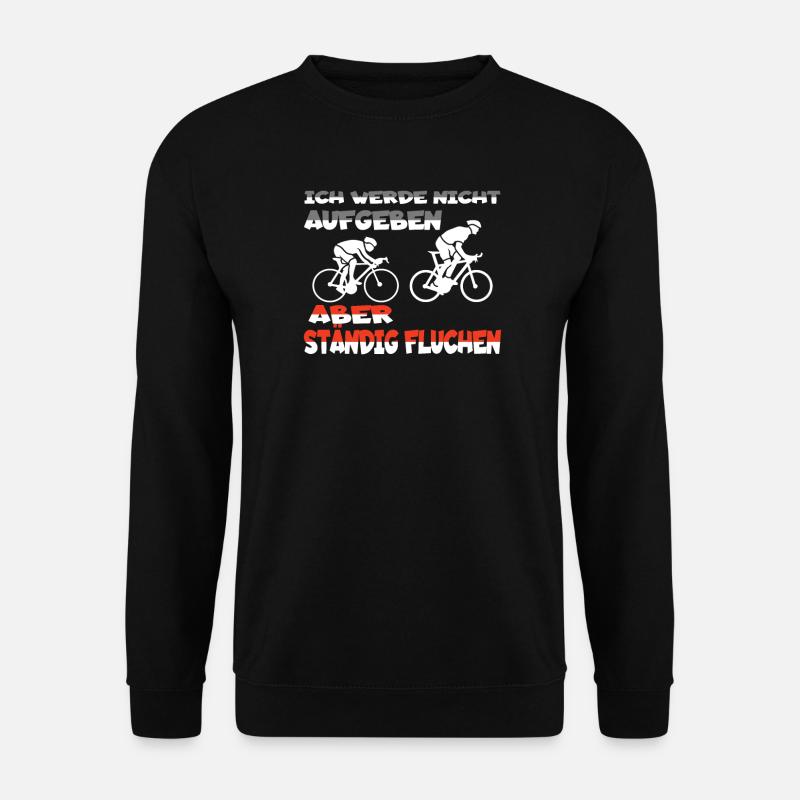 Fahrrad Zubehör Radfahrer Motiv - Unisex Pullover - Schwarz