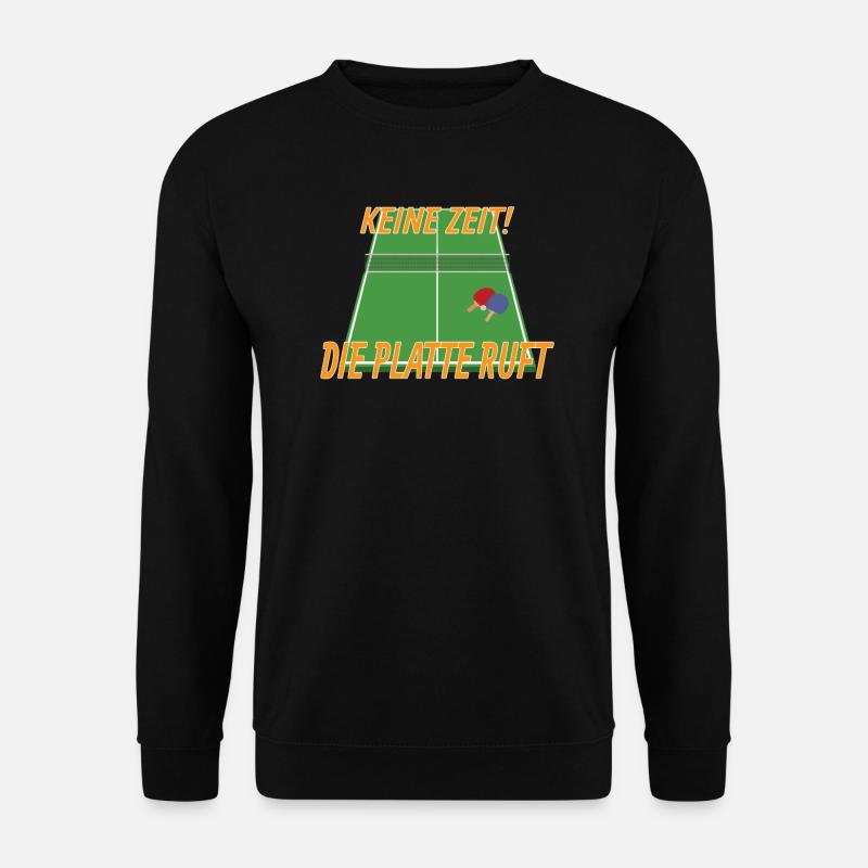 Tischtennis Zubehör Pingpong Motiv - Unisex Pullover - Schwarz
