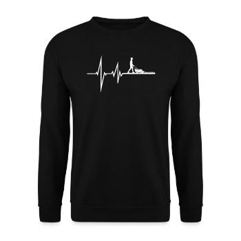 Gardener Accessories Garden Motif - Unisex Sweatshirt - black - Front - Alina (178cm) & Michal (187cm)