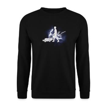 Gardener Accessories Garden Motif - Unisex Sweatshirt - black - Front - Alina (178cm) & Michal (187cm)