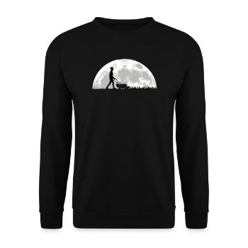 Gardener Accessories Garden Motif - Unisex Sweatshirt - black - Front - Alina (178cm) & Michal (187cm)