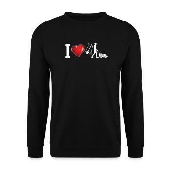 Gardener Accessories Garden Motif - Unisex Sweatshirt - black - Front - Alina (178cm) & Michal (187cm)
