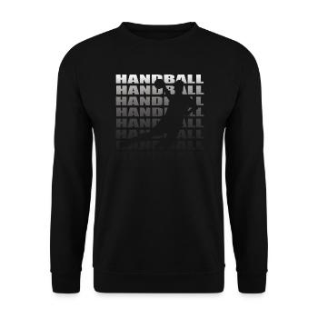 Accessoires de handball motif handball - Sweat-shirt Unisexe - noir - Devant - Alina (178cm) & Michal (187cm)