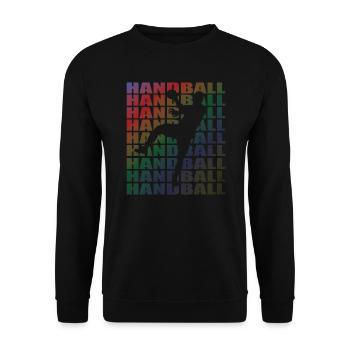 Accessoires de handball motif handball - Sweat-shirt Unisexe - noir - Devant - Alina (178cm) & Michal (187cm)
